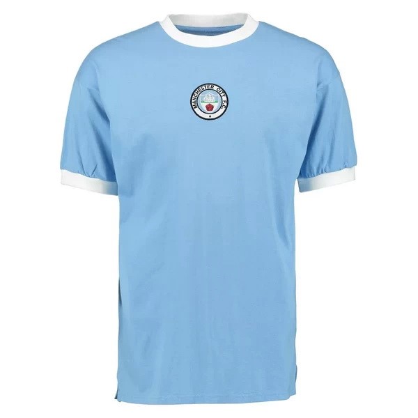 Tailandia Camiseta Manchester City Replica Primera Ropa Retro 1972 Azul